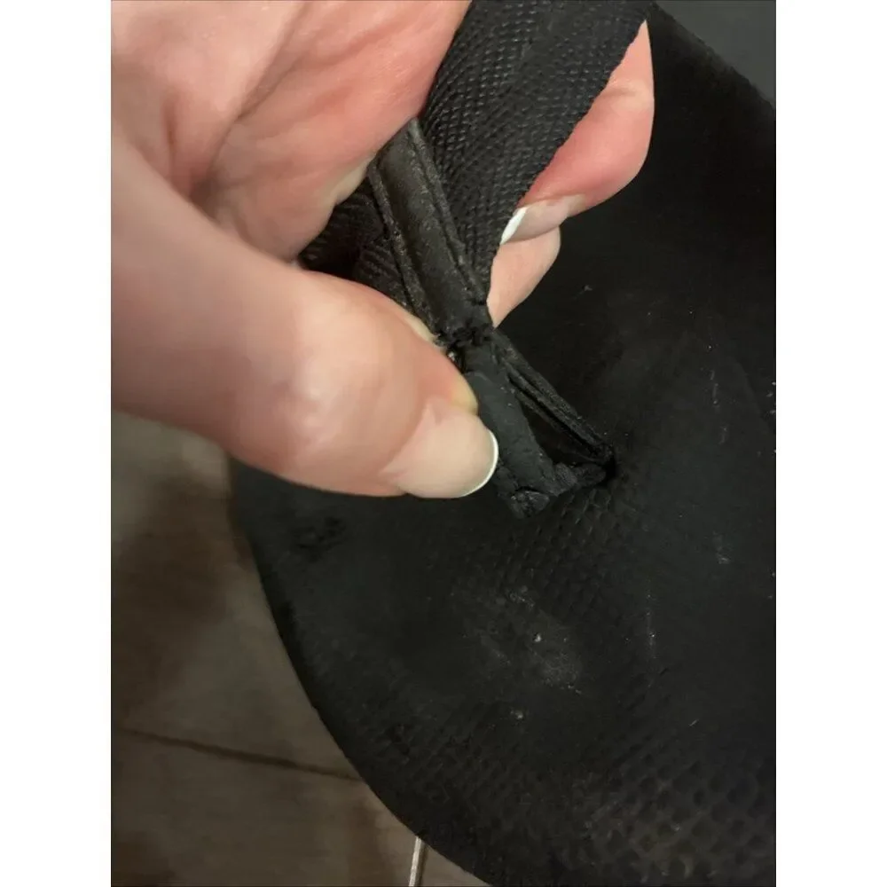 Prada Sport Men’s Authentic Solid Black Thong Flip Flops Sandals flip flops 8